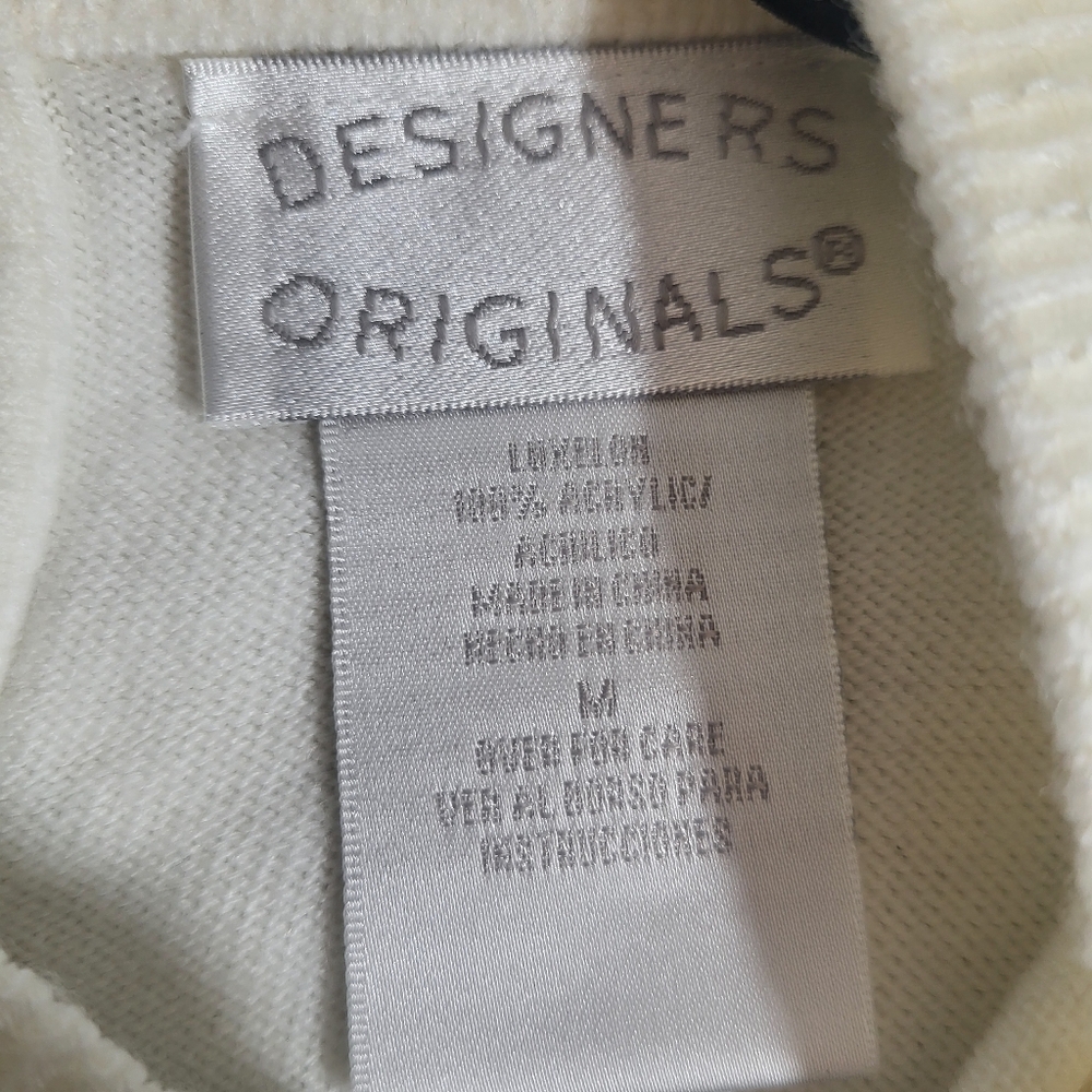 Designers Originals Luxelon Ivory Shine Open Cardigan Sleeveless Tank Set medium - Picture 6 of 12